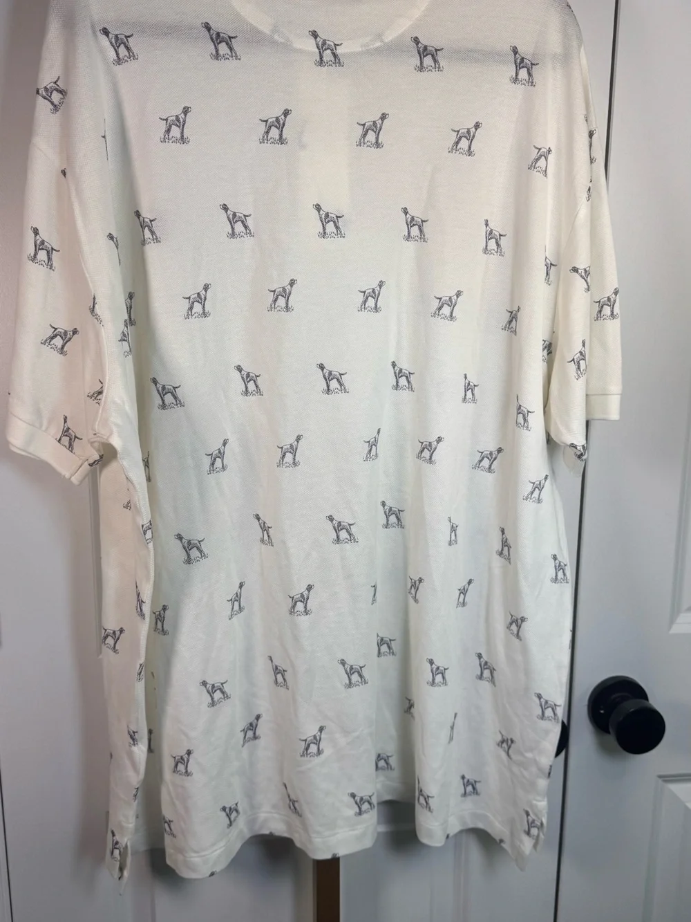 Polo Ralph Lauren Big & Tall Dog-Print Mesh Polo Shirt SZ: 3X